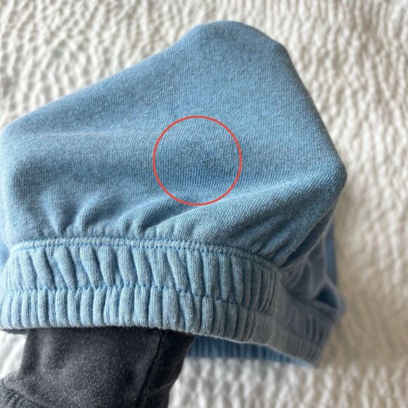 Colsie Womens Small Comfy Sweatshirt Material Blue Bralette Comfy Cozy Flaw - Picture 6 of 12